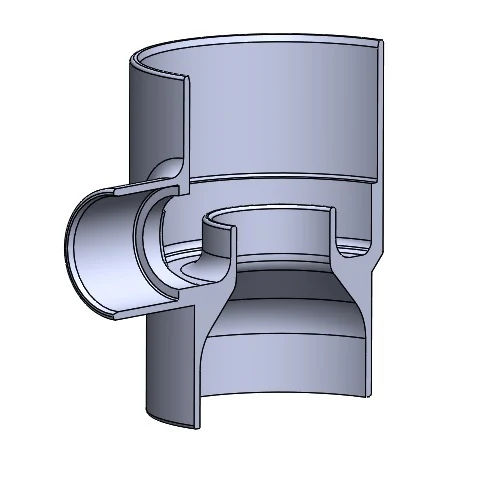 Dérivation d'eau de pluie de 80 mm (intérieur) pour tuyaux avec sortie de 32 mm (intérieur)