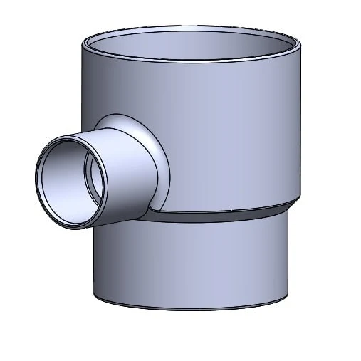 Dérivation d'eau de pluie de 80 mm (intérieur) pour tuyaux avec sortie de 32 mm (intérieur)