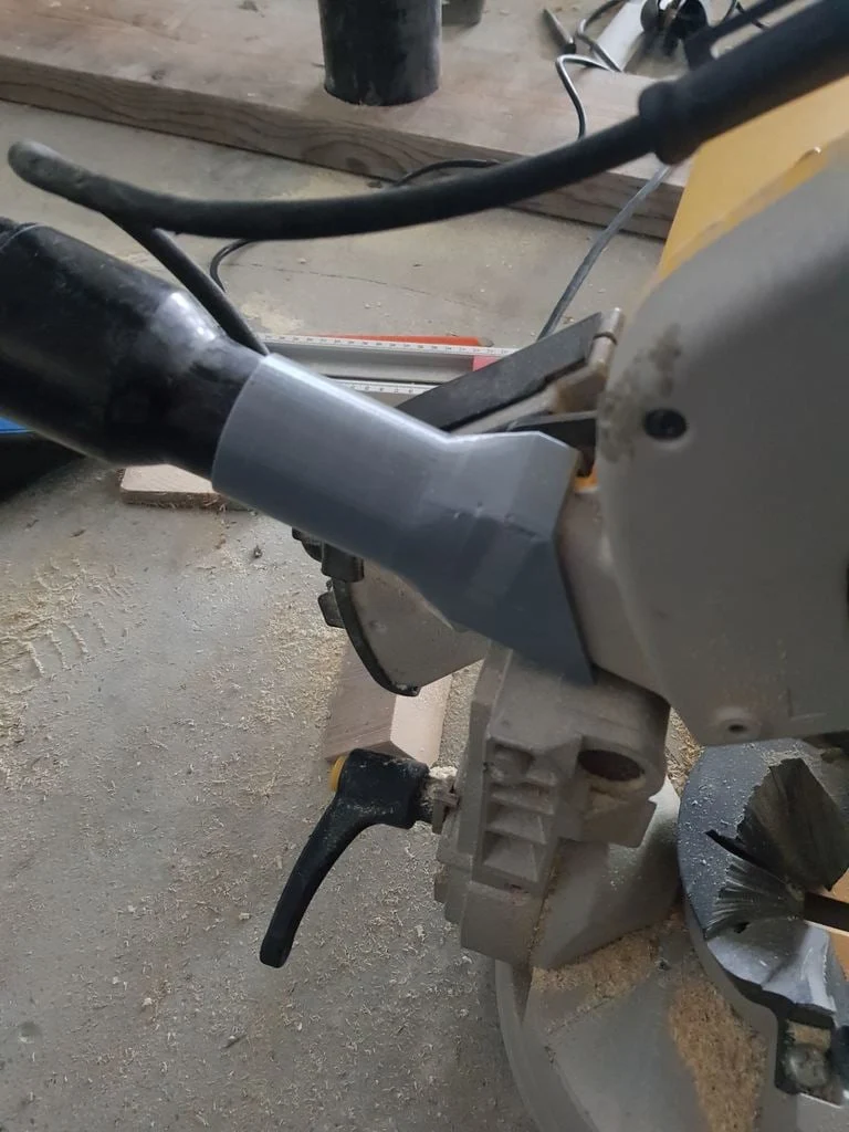 Adaptateur d'extracteur de poussière pour scie à onglet Dewalt 707