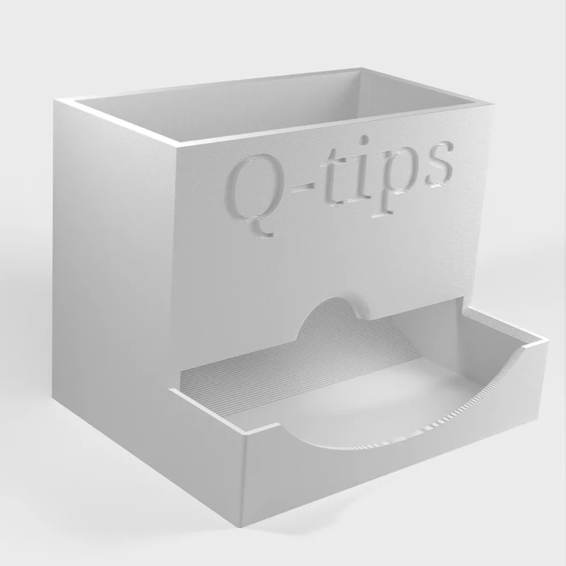 Cotton Swab Holder Remix : support pratique et facilement accessible pour cotons-tiges avec texte