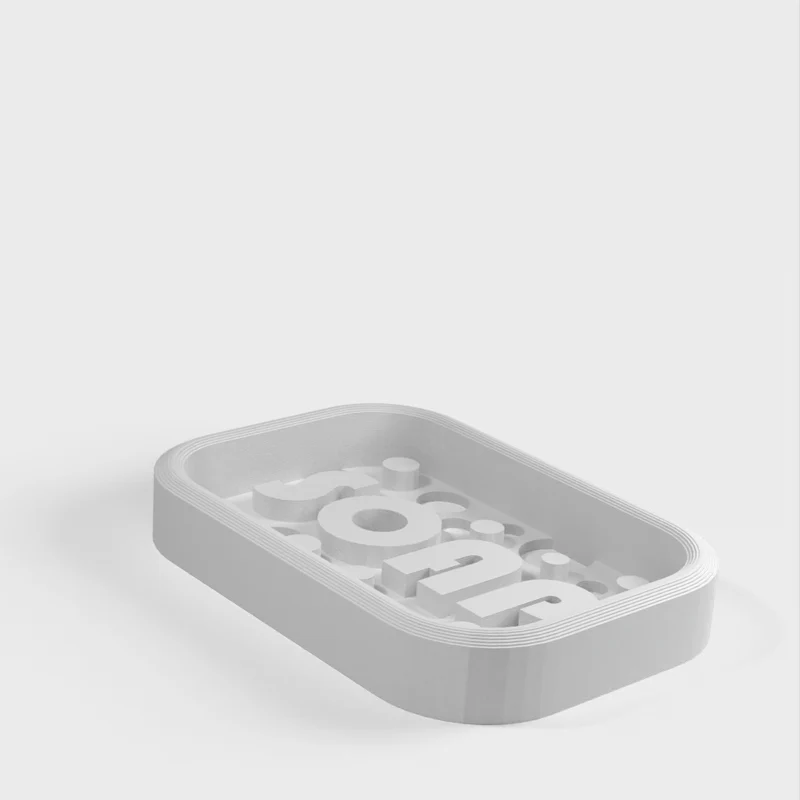 Porte-savon antidérapant 100x70x15mm avec taille réglable