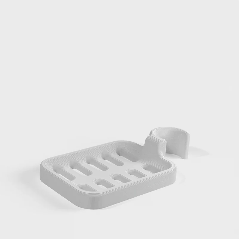 Porte-savon sûr et réglable pour tringle de douche