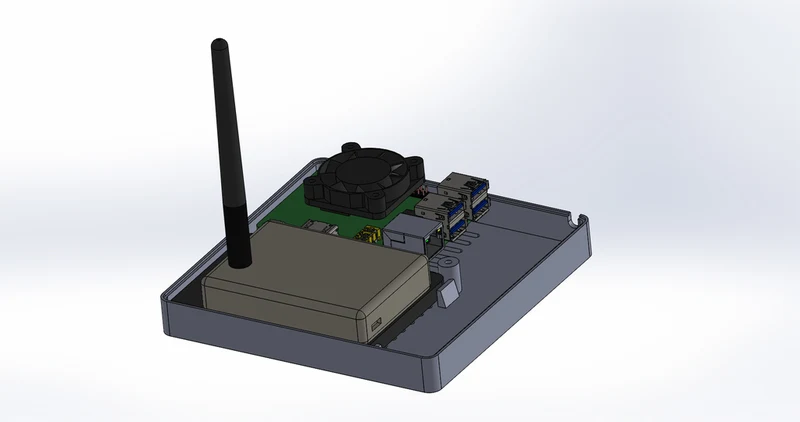 Boîtier Domoticz personnalisé avec Raspberry Pi, Pi Drive et RFX.com