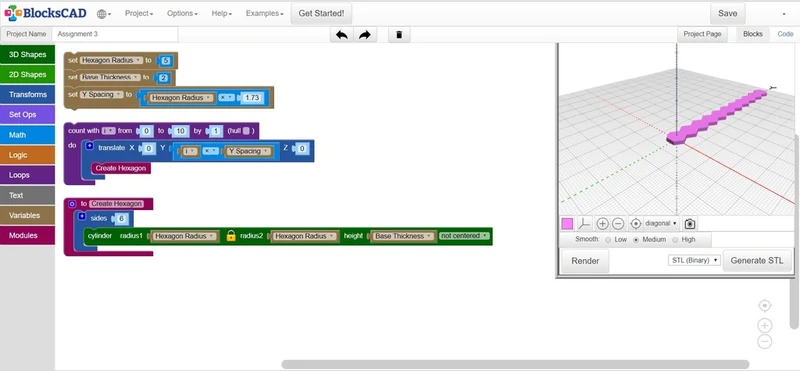Tutoriel sur le générateur Snoflager pour BlocksCAD