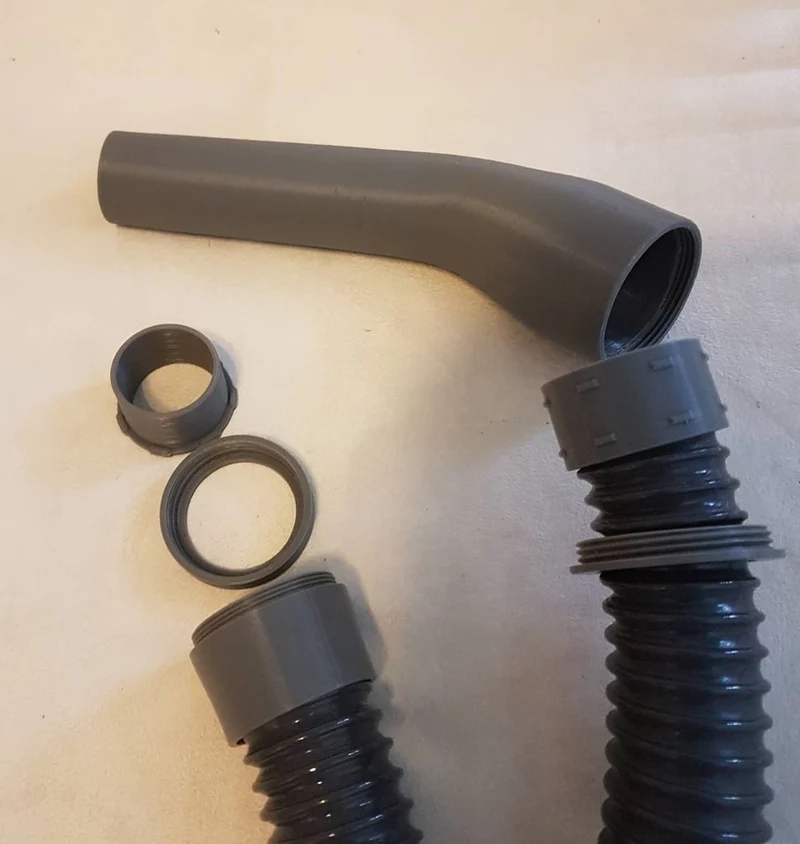 Raccord de tuyau d'aspiration pivotant pour tuyaux de 35 mm et 40 mm