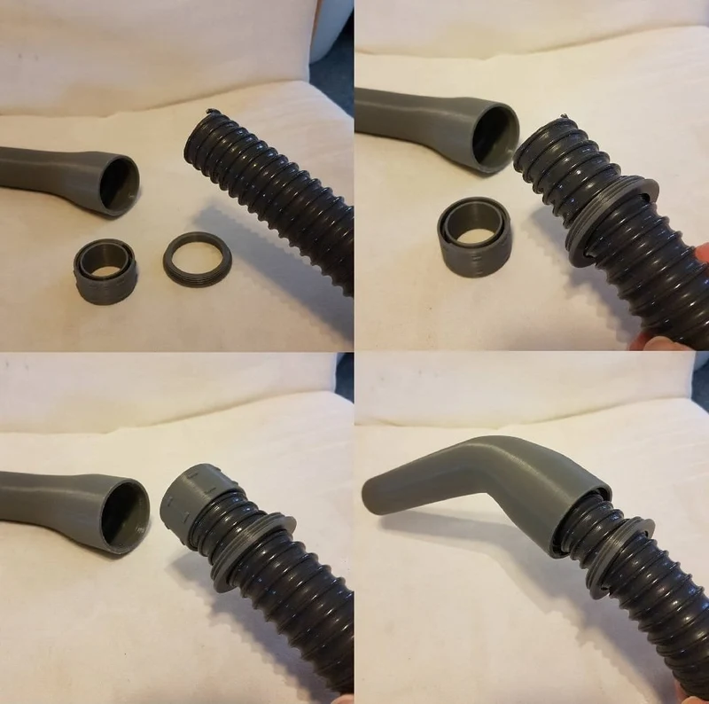 Raccord de tuyau d'aspiration pivotant pour tuyaux de 35 mm et 40 mm