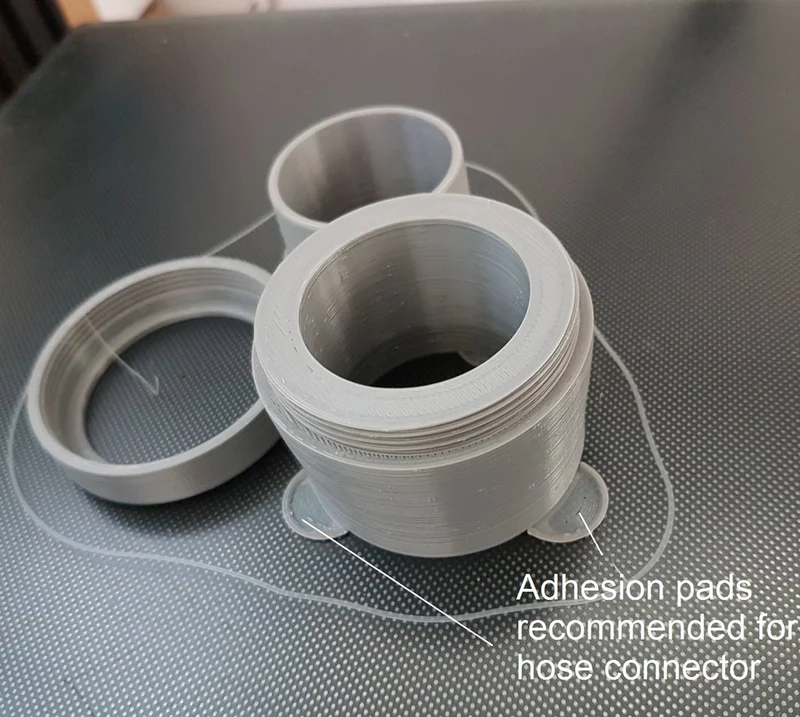 Raccord de tuyau d'aspiration pivotant pour tuyaux de 35 mm et 40 mm