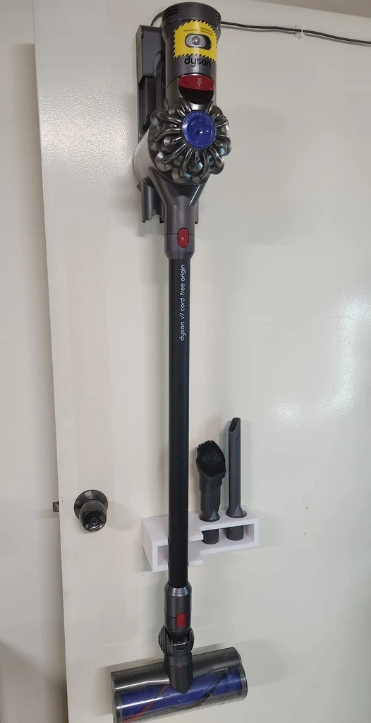 Support mural pour aspirateur Dyson v7 avec rangement pour 2 accessoires