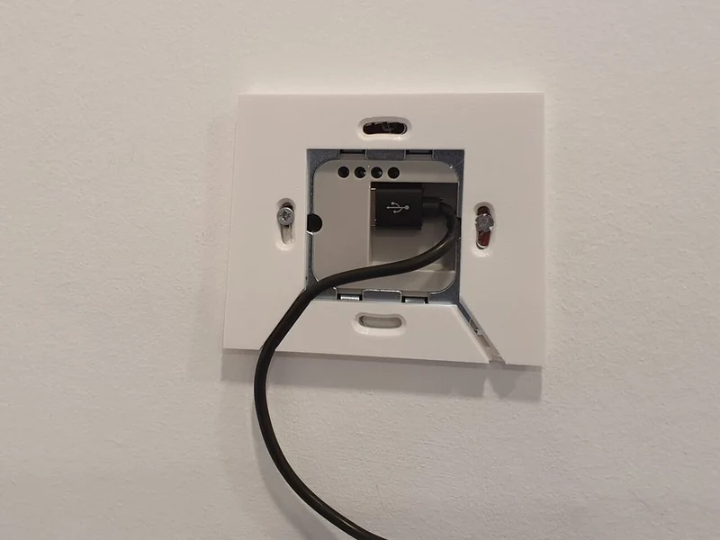Support mural flottant pour tablette avec support chargeur