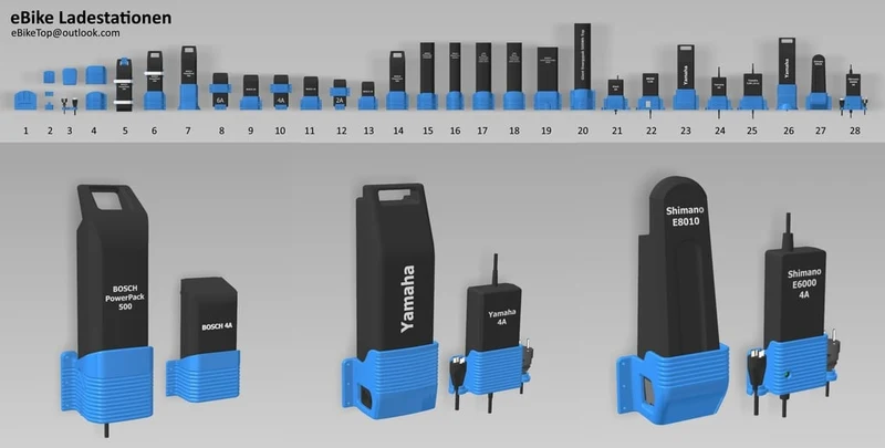 Support mural pour batterie Bosch eBike (PowerPack 500)