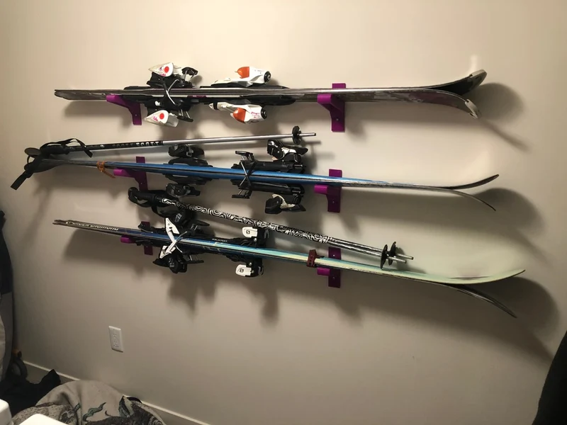 Tenture murale de ski