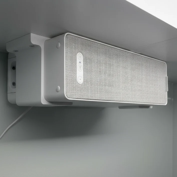 Support pour le montage du haut-parleur Ikea Symfonisk sous une armoire de cuisine (2 pièces)