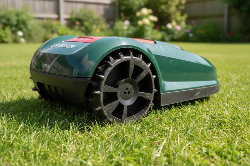 Roues tout-terrain pour robot tondeuse Bosch Indego (modèles 300 à 700) (2 pièces)