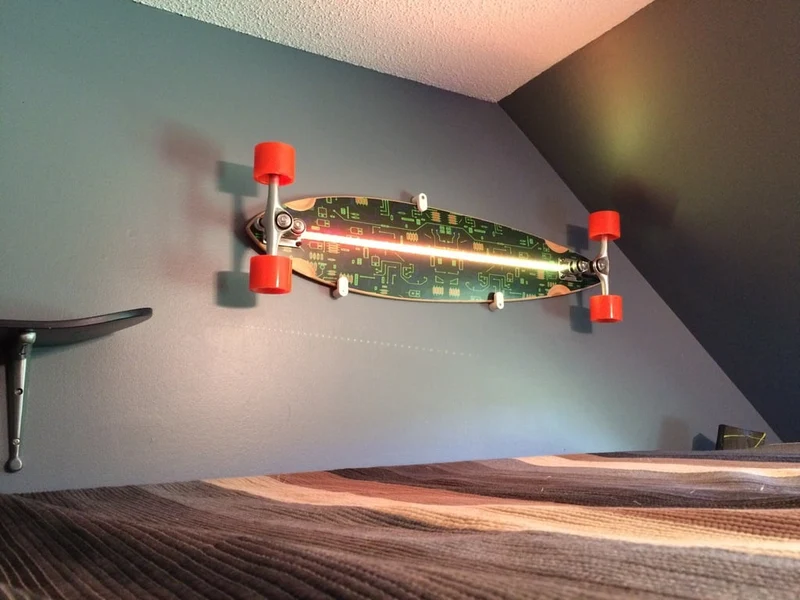 Présentoir et Suspension Mural Longboard/Skateboard