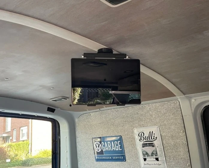 Support de toit Huawei MediaPad M5 Camper pour centre multimédia dans VW T5