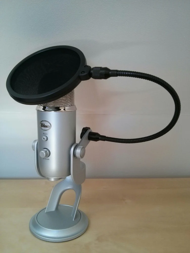 Support pour filtre anti-pop pour microphone Blue Yeti