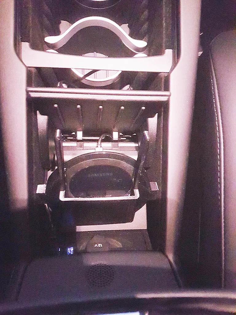 Support de chargeur sans fil Tesla Model S Qi pour Samsung
