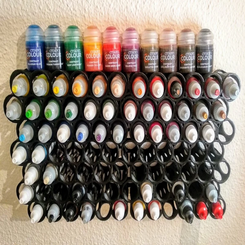 Support mural pour bouteilles de peinture