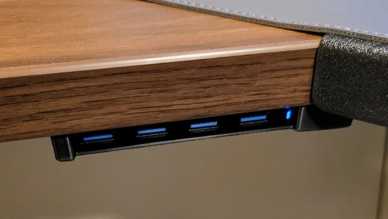 Support de montage sous le bureau mince pour hub USB 4 ports Anker