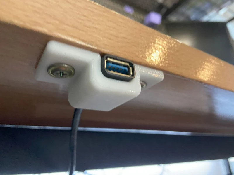 Support de port USB sous le bureau pour accessoires de bureau