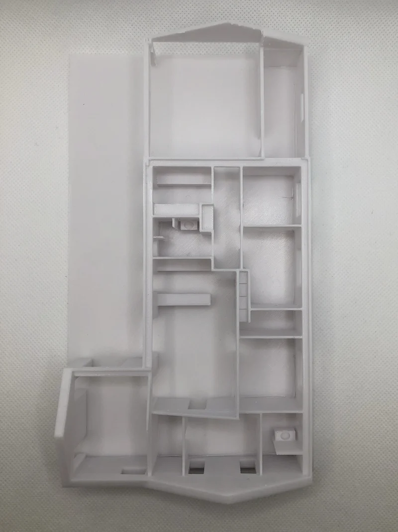 Maison imprimée en 3D à partir du plan d'étage