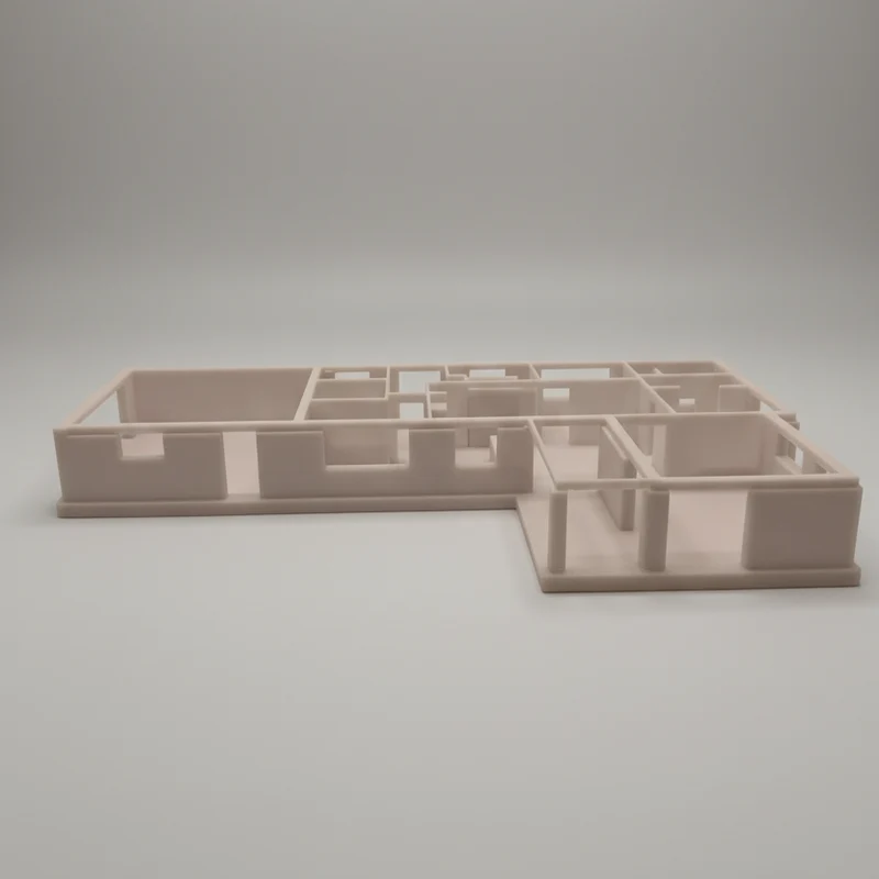 Maison imprimée en 3D à partir du plan d'étage