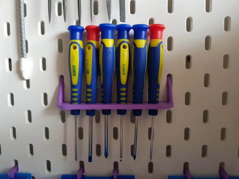 Porte-tournevis pour 6 petits tournevis pour table pliante IKEA SKADIS (SKÅDIS)