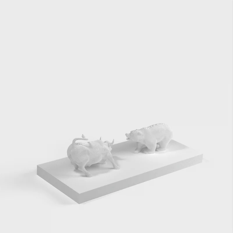 Wall Street Bear vs Bull - Statues boursières