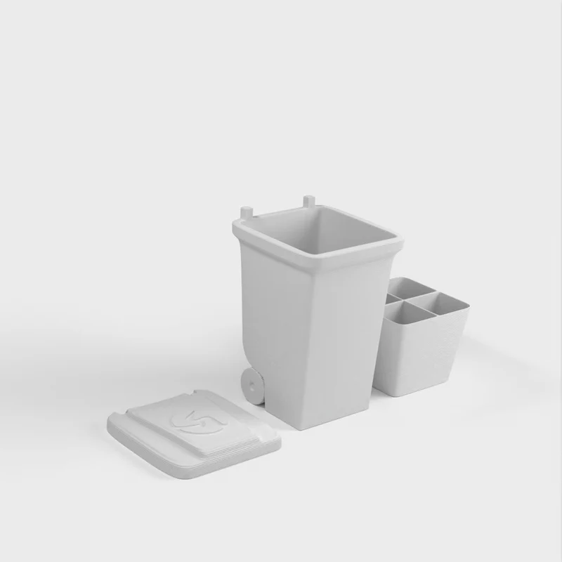Mini-poubelle pour organiser les petits objets
