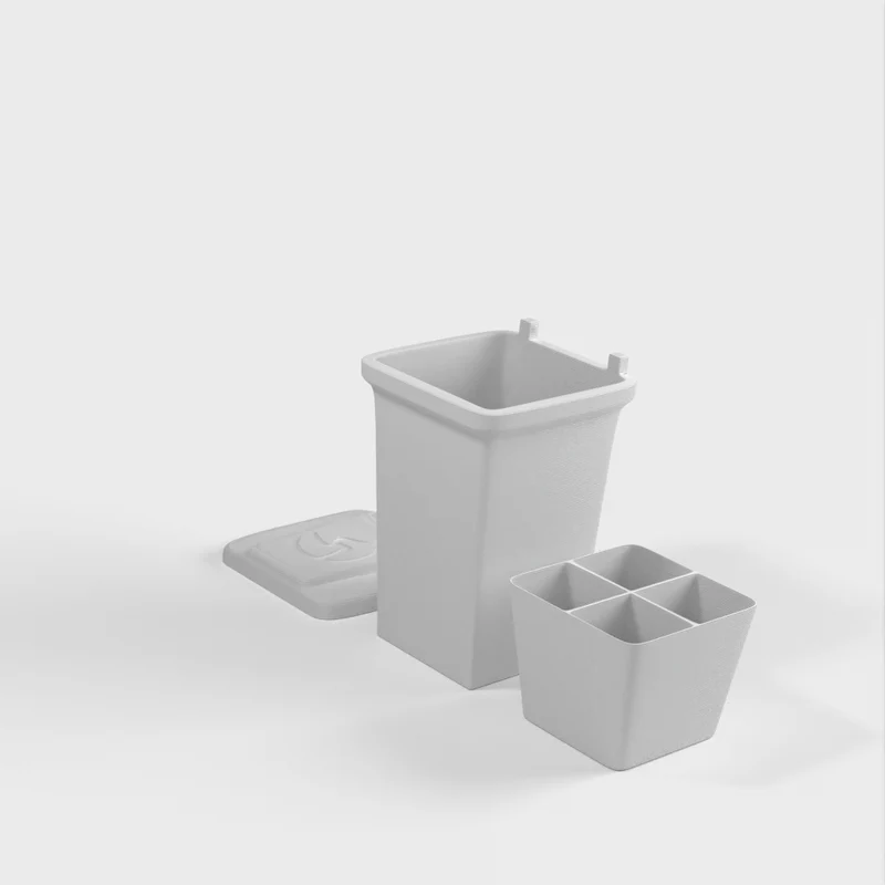 Mini-poubelle pour organiser les petits objets