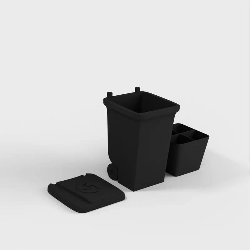 Mini-poubelle pour organiser les petits objets