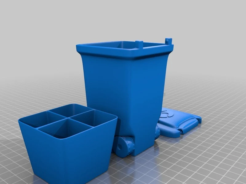 Mini-poubelle pour organiser les petits objets