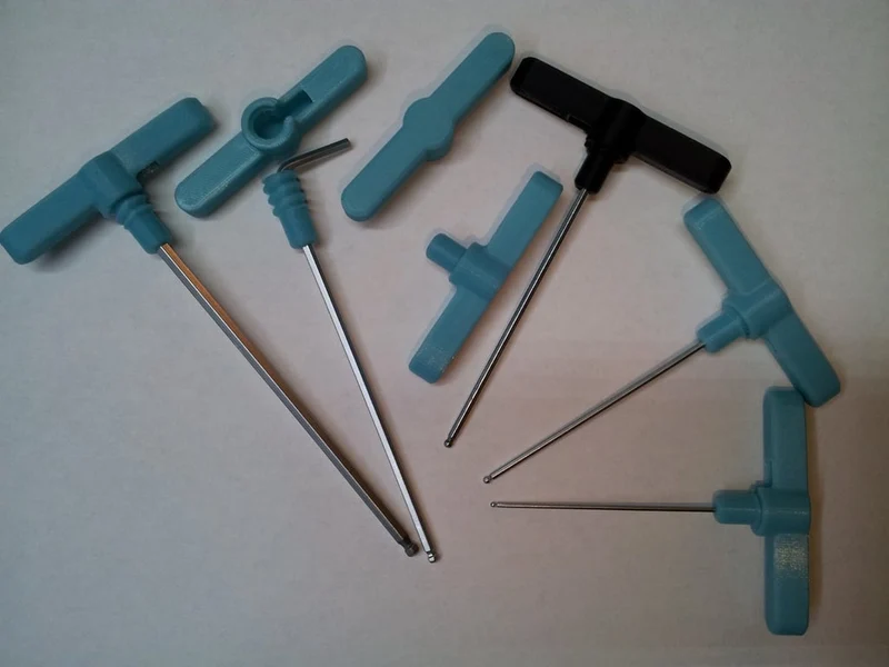 Poignée en T simple pour les clés hexagonales compatibles avec l'imprimante 3D Craftbot