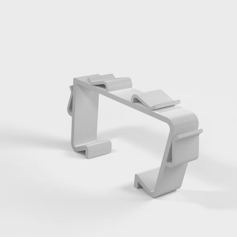 Support pour guirlandes lumineuses de Noël pour garde-corps de balcon de 40x80 mm (1 pc)