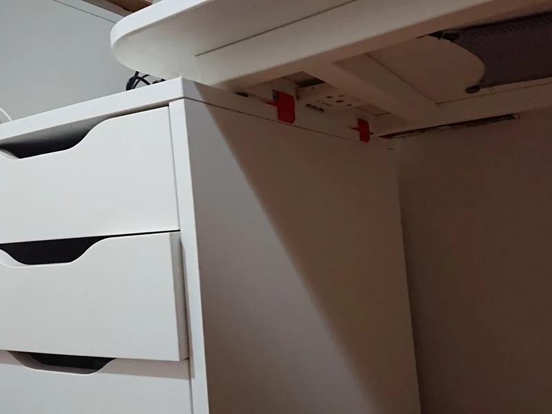 Pièce d'assemblage pour bureau Ikea Bekant et tiroir Alex