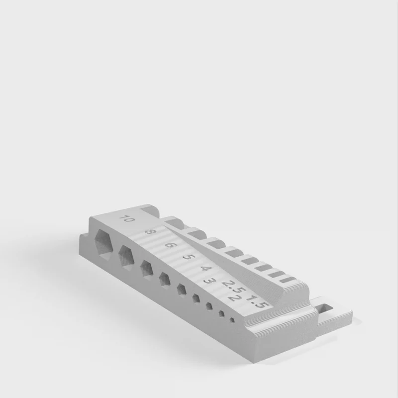Porte-clés hexagonale pour IKEA Skadis