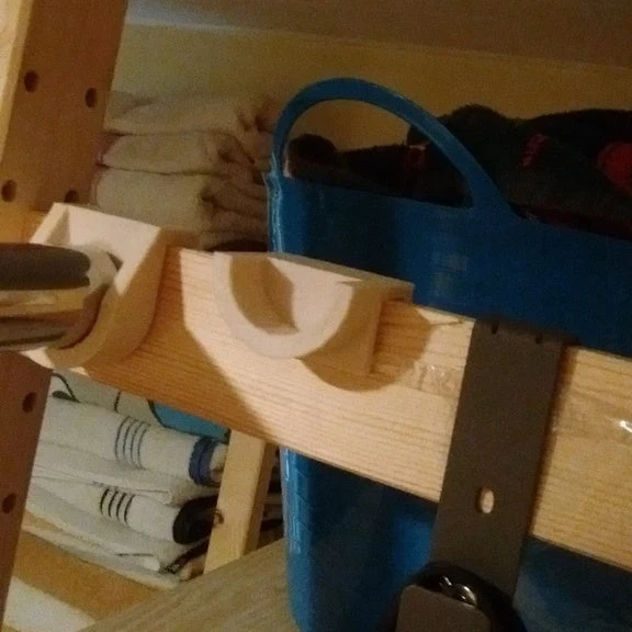 Kit de fixation de barre/coude de 28 mm pour étagères IVAR - 6 pièces