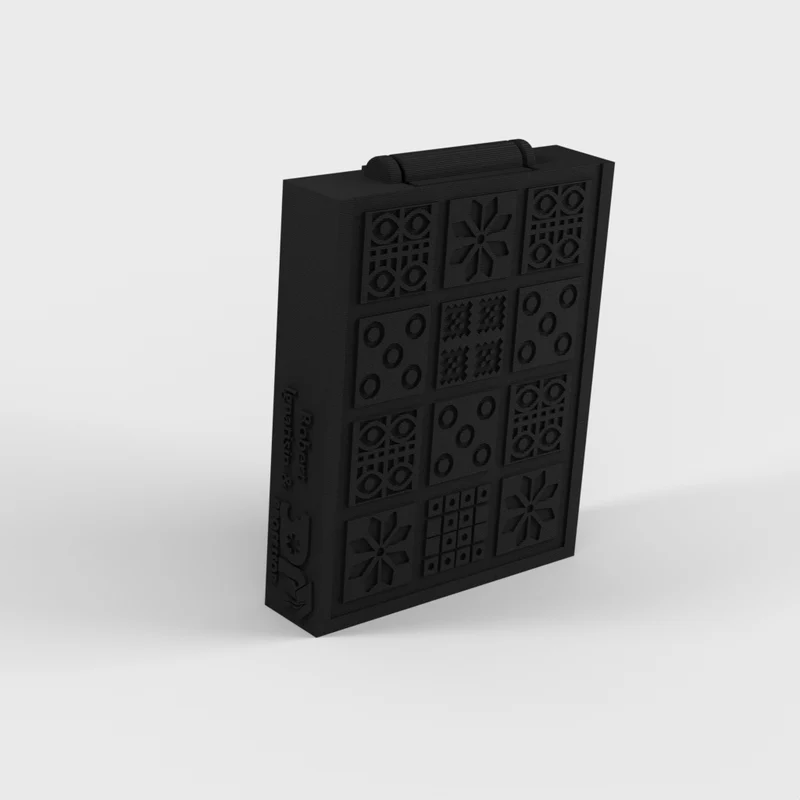 Royal Game of Ur avec table à charnière pour le rangement