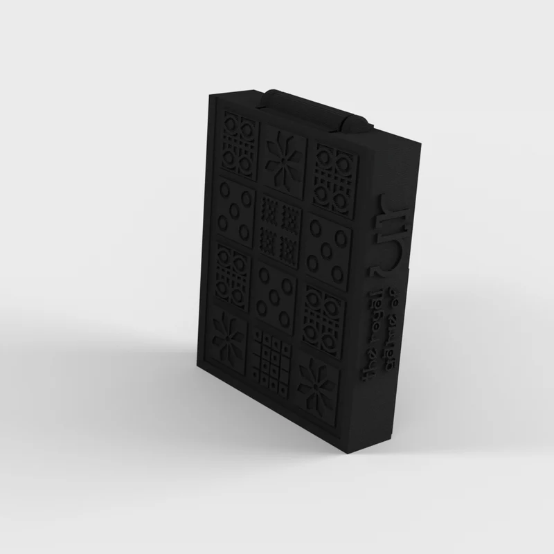 Royal Game of Ur avec table à charnière pour le rangement