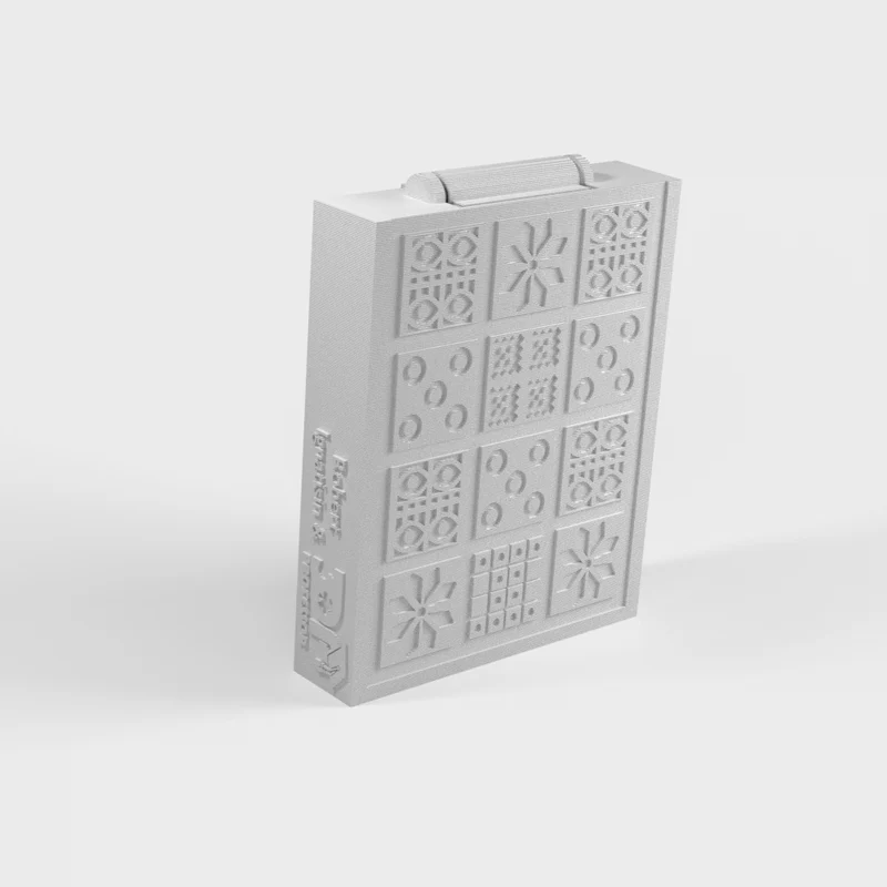 Royal Game of Ur avec table à charnière pour le rangement