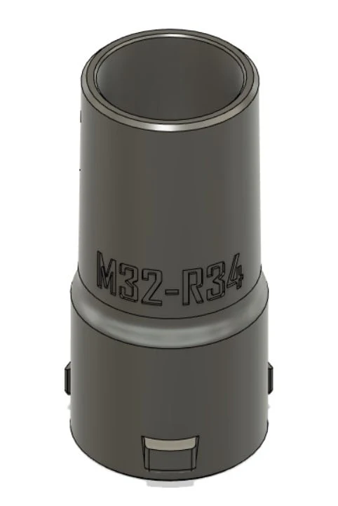 Adaptateur osVAC M32-R34 pour accessoires d'aspirateur Miele et Bosch Home Professional
