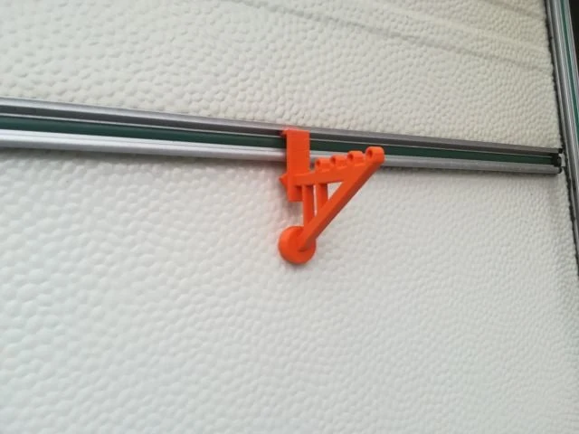 Œillet et crochet pour rail de jonc de 7 mm pour camping-car