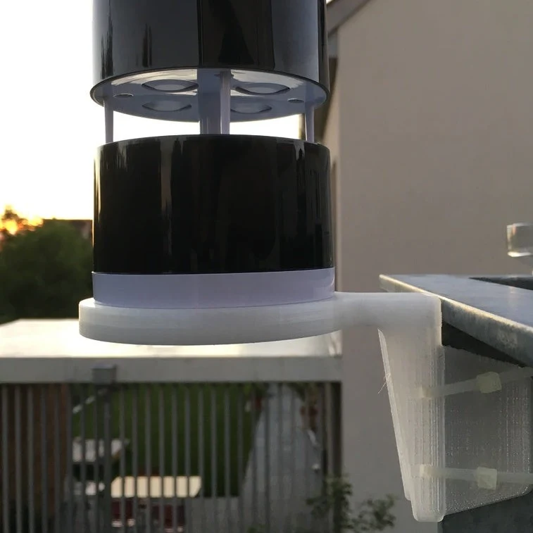 Support main courante pour anémomètre Netatmo