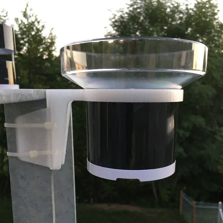 Support main courante pour pluviomètre Netatmo