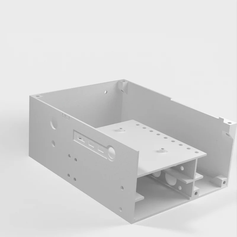 Boîtier de bureau pour Raspberry Pi 4B avec espace pour alimentation et disques SATA