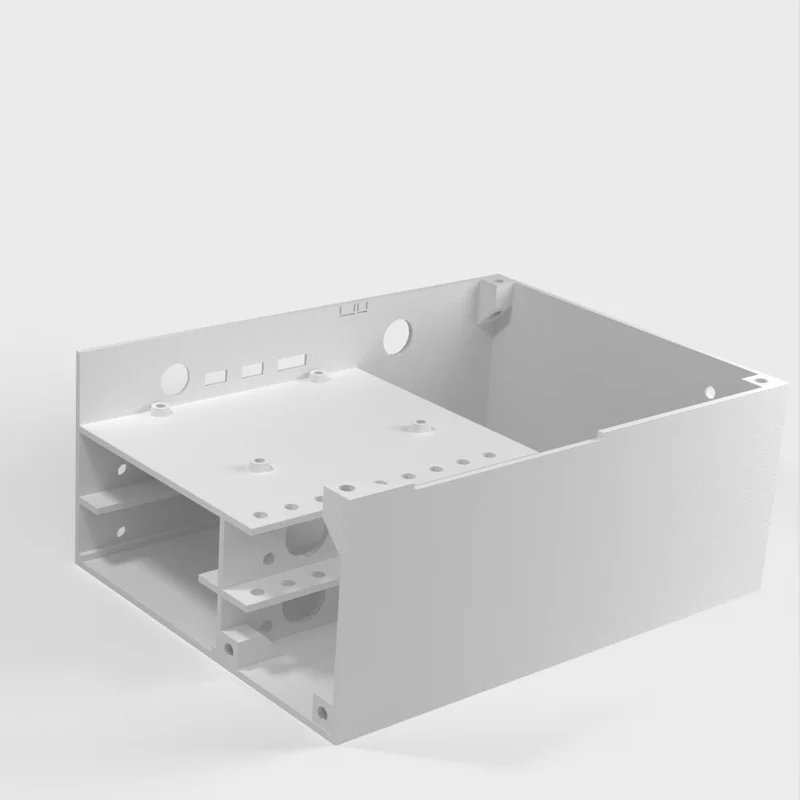 Boîtier de bureau pour Raspberry Pi 4B avec espace pour alimentation et disques SATA