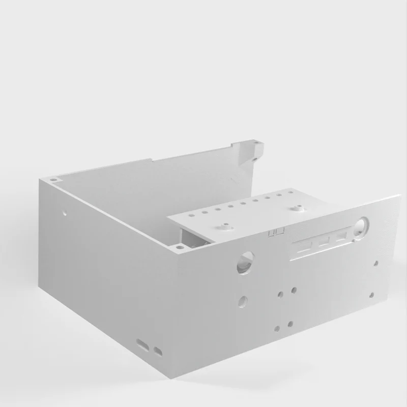 Boîtier de bureau pour Raspberry Pi 4B avec espace pour alimentation et disques SATA
