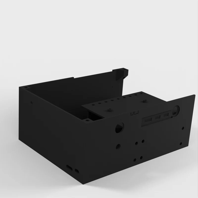 Boîtier de bureau pour Raspberry Pi 4B avec espace pour alimentation et disques SATA