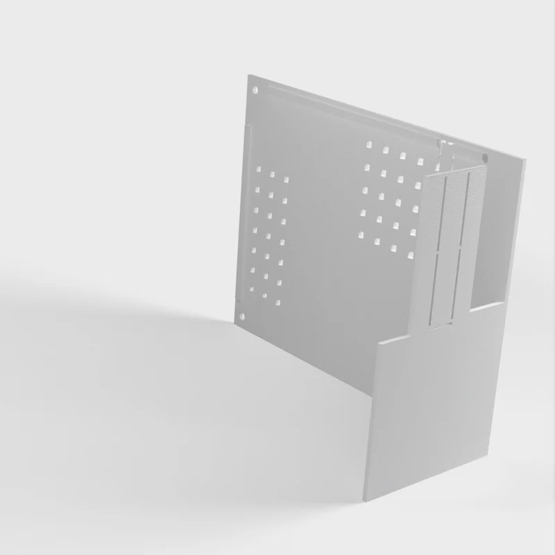 Boîtier de bureau pour Raspberry Pi 4B avec espace pour alimentation et disques SATA