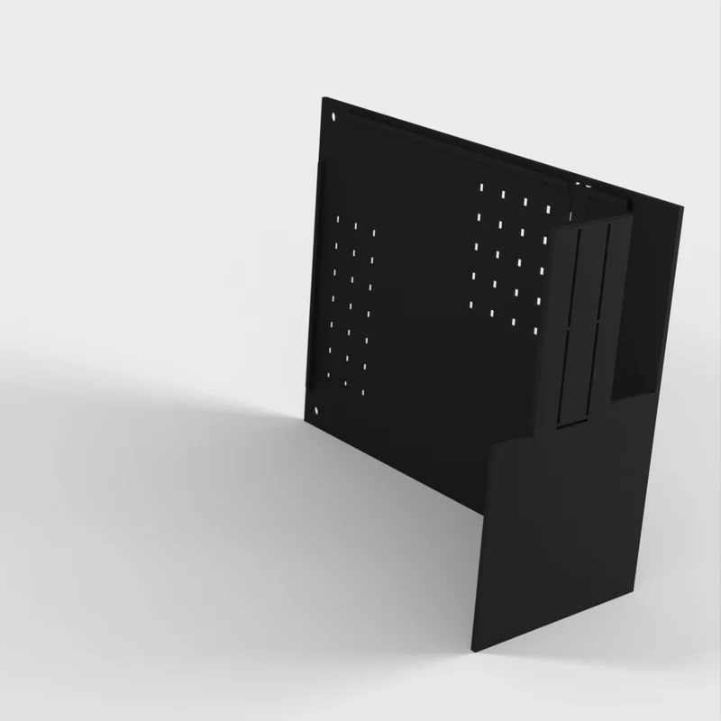 Boîtier de bureau pour Raspberry Pi 4B avec espace pour alimentation et disques SATA